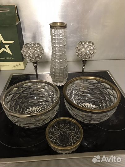 Хрусталь с мельхиором