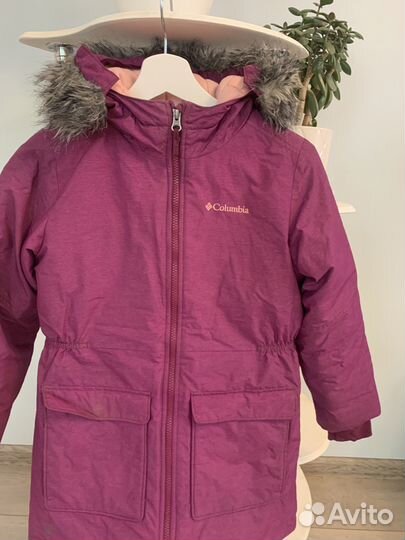 Зима Парка для девочки Columbia 140-146 куртка