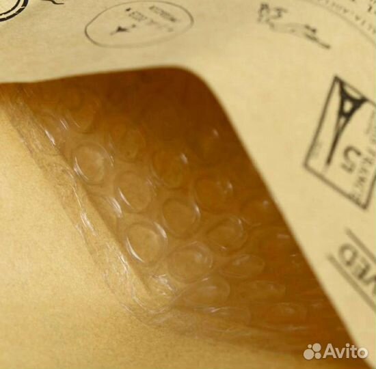 Крафт-конверт с воздушно-пузырьк плёнкой, 15х21 см