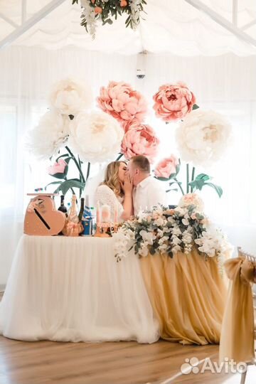 Аренда фотозоны большие Цветы на свадьбу