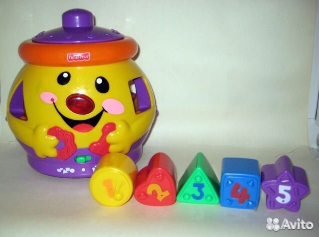 Горшочек музыкальный Fisher Price. Сортер