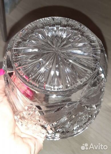 Хрустальная ваза, конфетница, салатник. ссср, винт