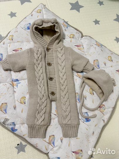 Комплект конверт на выписку Мамины записки, зимний