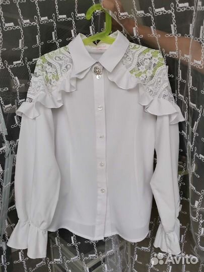 Блуза школьная нарядная, р. 134