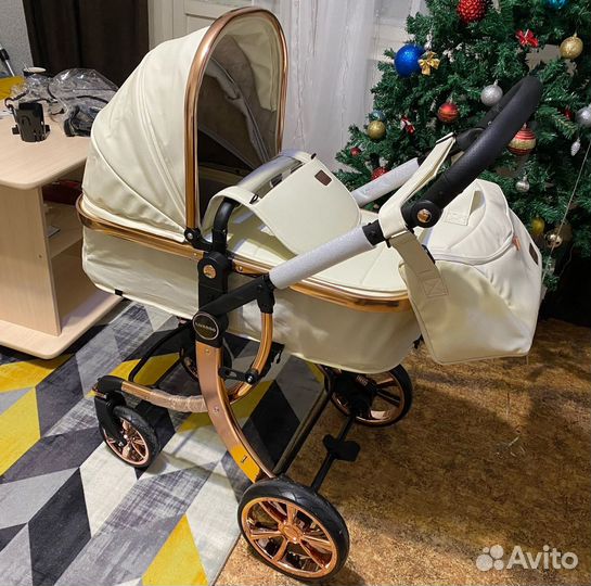 Коляска-трансформер 2 в 1 Luxmom 608 экокожа