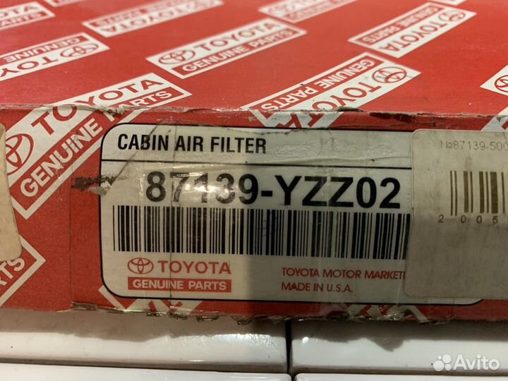 Фильтр салонный lexus CT ES IV 12- оригинал