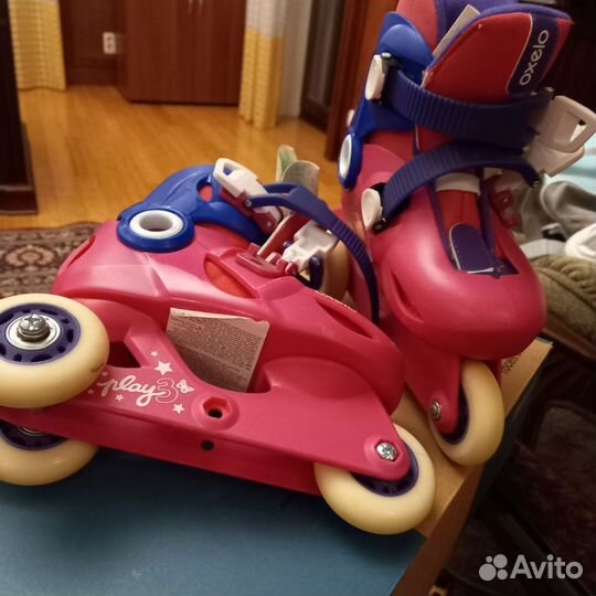 Роликовые коньки детские раздвижные,размер 26-28