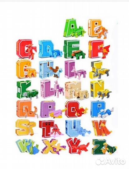 Набор трансформеры буквы английского алфавита