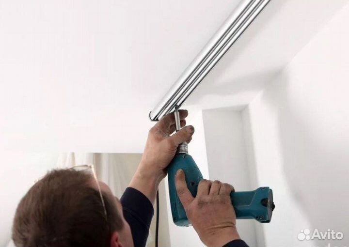 Услуги мастер на час. Повесить шторы