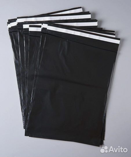 Черные курьерские пакеты 300 х 400 упаковка 100 шт