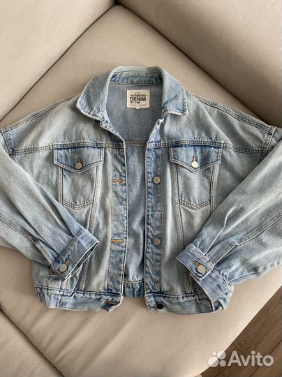 Джинсовая куртка zara xs