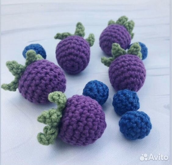 Вязаная еда (большой ассортимент)