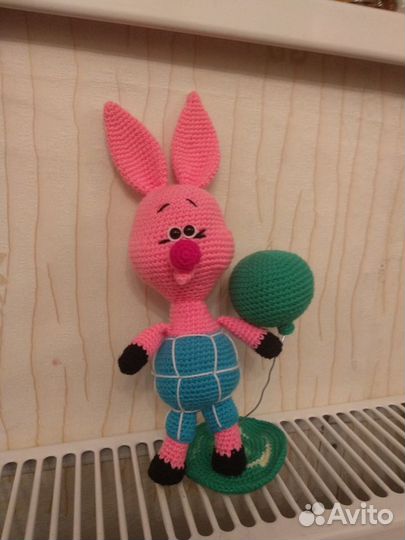 Амигуруми игрушка Поросенок Пятачок
