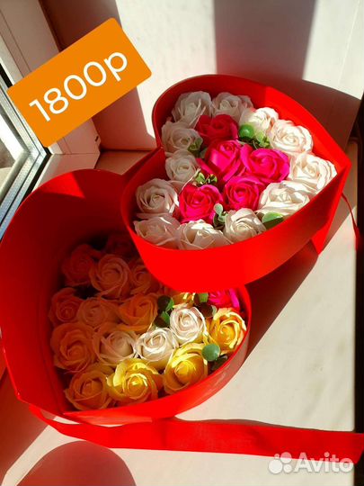 Букет из мыльных роз