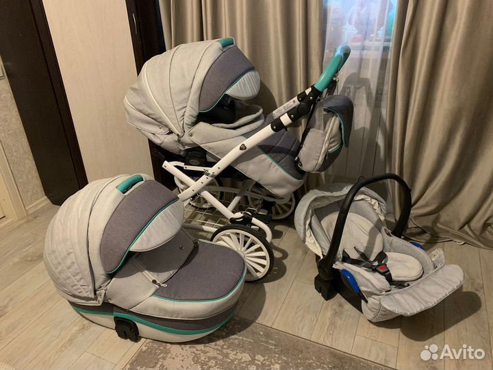 Коляска 3 в 1 Bebe-Mobile ines