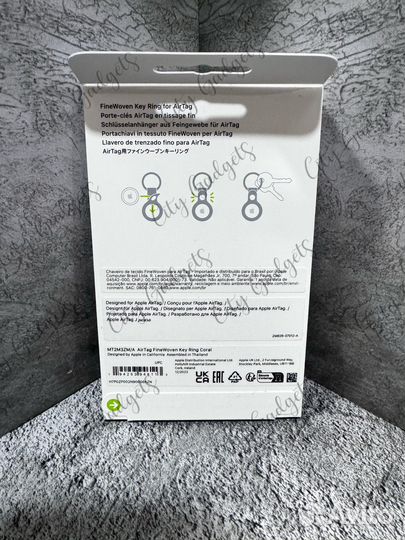 Apple AirTag FineWoven Key Ring - Coral