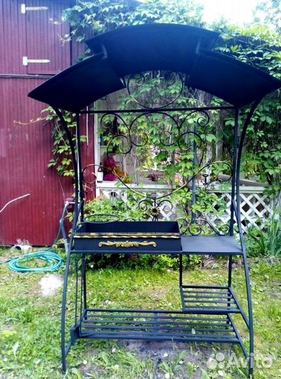 Мангал с печью