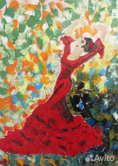 Картина маслом интерьерная