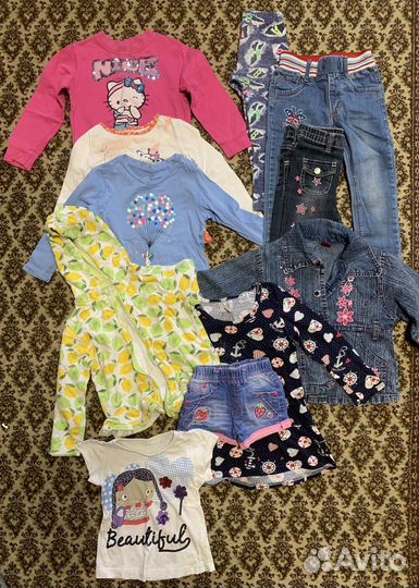 Вещи пакетом для девочки 92