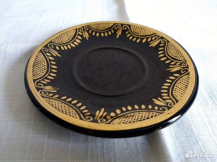 Сервиз Болгария времён СССР позолота 15 предметов