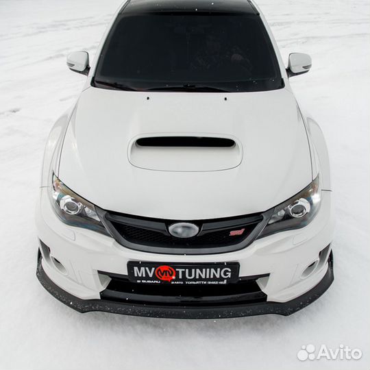 Сплиттер на передний бампер Subaru Impreza 3 GE