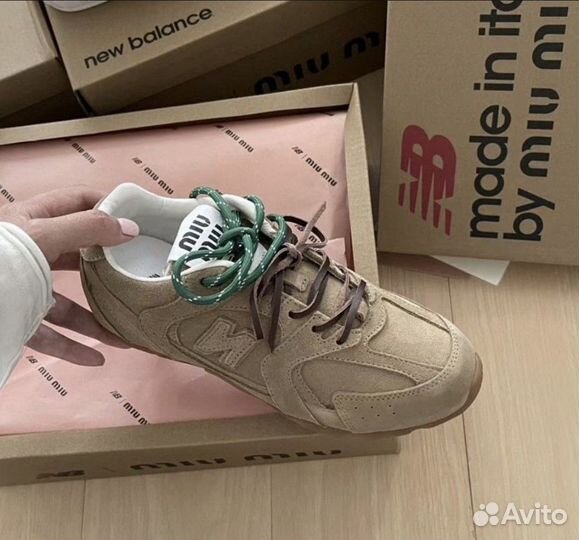 Кроссовки new balance 530 x miu miu