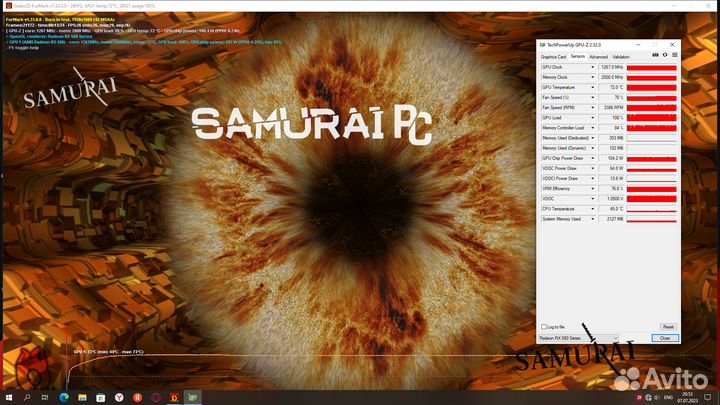 Видеокарта AMD Radeon RX 580 8 GB MSI Armor 2304sp