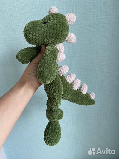 Комфортер Динозавр игрушка вязаная
