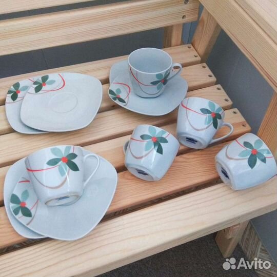 Сервиз Van Well фарфор тарелки чашки блюдца