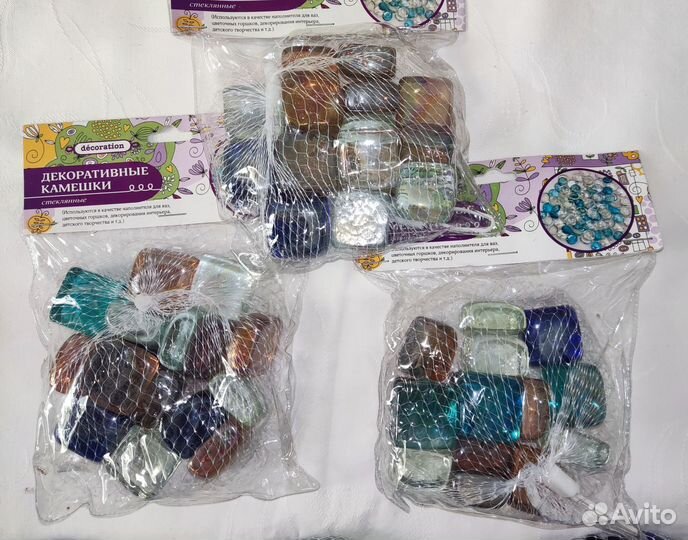 Декоративные стеклянные камни