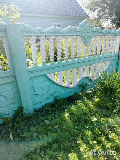 Бетонный забор из секций