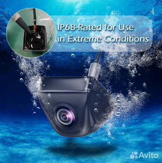 Камера заднего вида.AHD. Рыбий глаз.175 Градусов