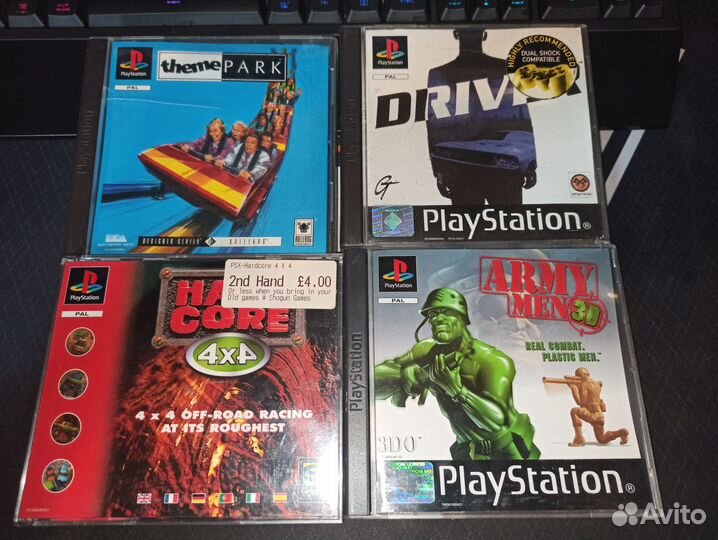 Набор из 4-х игр для Sony PlayStation 1