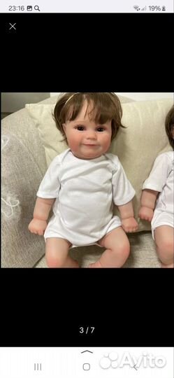 Кукла Реборн 55 см силиконовая