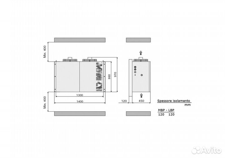 Сплит система rivacold SPL080Z012(25-15c) 18.05м