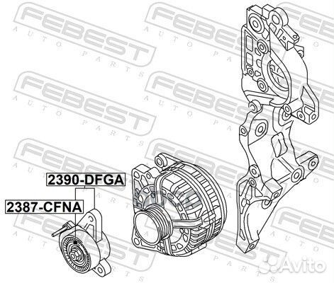 Натяжитель ремня 2390dfga Febest