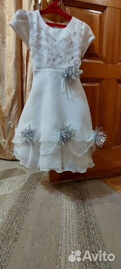 Платье снежинки на Новый год
