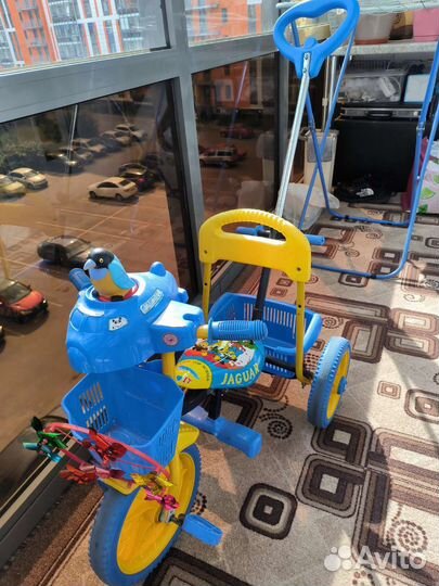 Детский трехколесный велосипед Ягуар