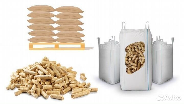 Пеллеты 6 мм светлые состав 100 берёза
