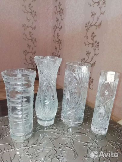 Вазы хрустальные времен СССР