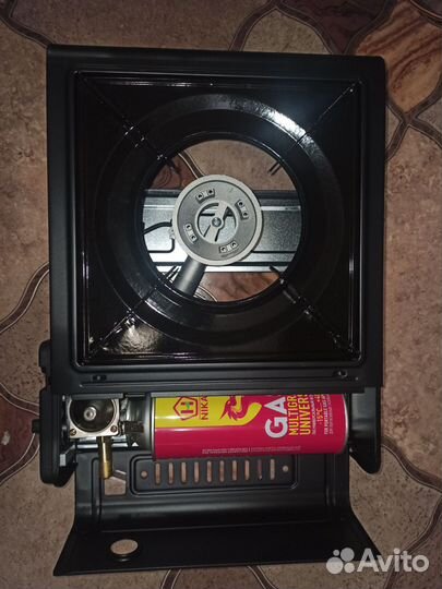 Плита газовая походная (новая) + газовый баллон