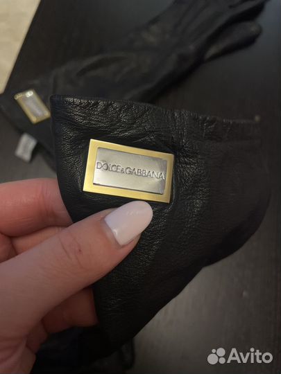 Перчатки женские кожаные