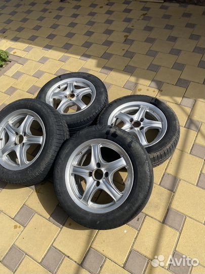 Литые диски r14 на ваз с резиной