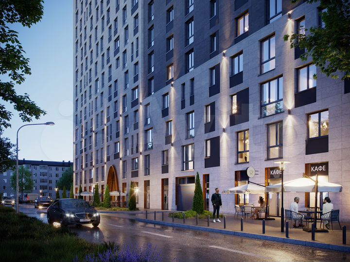 1-к. квартира, 43,3 м², 12/16 эт.