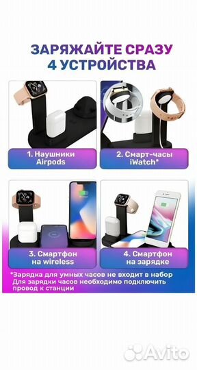 Беспроводная зарядка для iPhone / зарядка android