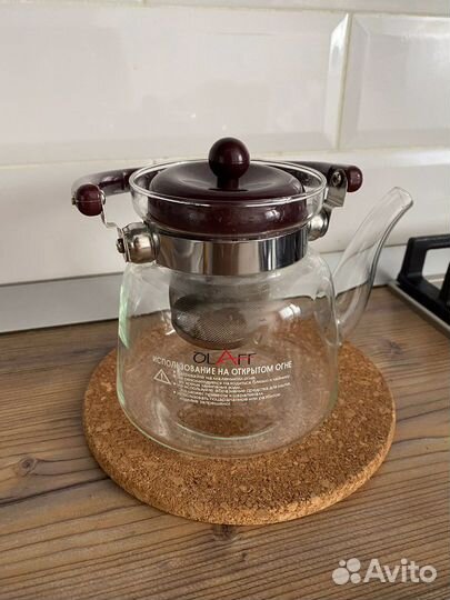 Заварочный чайник, можно греть на огне