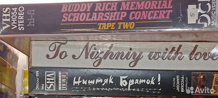 Видеокассеты VHS c записью