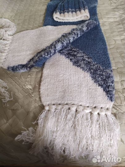 Комплект шапка и шарф женские