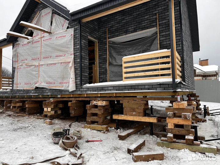 Подъем домов / ремонт фундамента / замена венцов