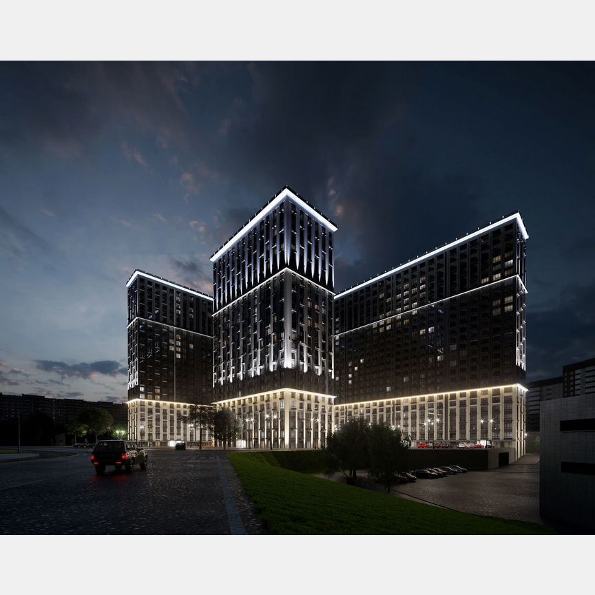 2-к. квартира, 60,2 м², 21/25 эт.